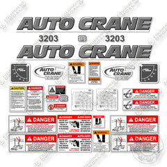 AutoCrane 3203 Decal Kit Crane - Custom Grey-  Aftermarket Kit