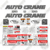 Image of AutoCrane 3203 Decal Kit Crane - Custom Grey-  Aftermarket Kit