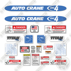 AutoCrane ECH4 Decal Kit Crane - Aftermarket Kit