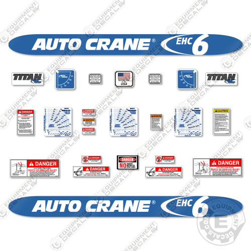 AutoCrane ECH6 Decal Kit Crane - Aftermarket Kit