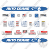 Image of AutoCrane ECH6 Decal Kit Crane - Aftermarket Kit