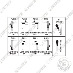 Fits AutoCrane HC10 Control Decal Crane Truck