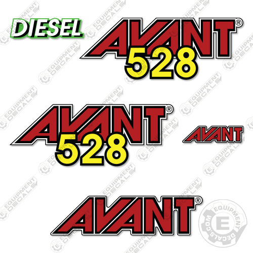 Fits Avant 528 Decal Kit Wheel Loader