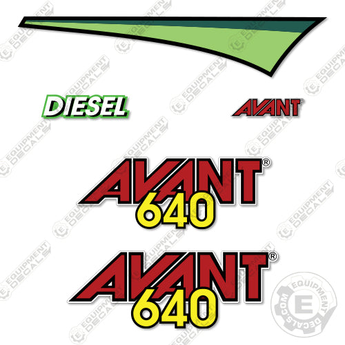 Avant 640 Decal Kit Wheel Loader - Aftermarket Kit