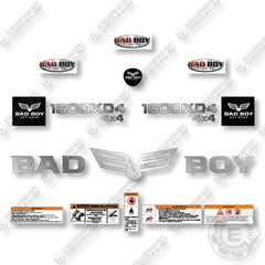 Bad Boy 1600 XD Custom Decal Kit Mower - Aftermarket Kit