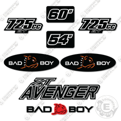 Fits Bad Boy 725CC Decal Kit Mower