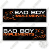 Image of Bad Boy Implements 13 Inch Set of 2 Decal Kit Mower - Aftermarket Kit