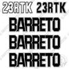 Image of Fits Barreto Trailer 23RTK Decal Kit