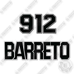 Fits Barreto 912 Trencher Decal Kit