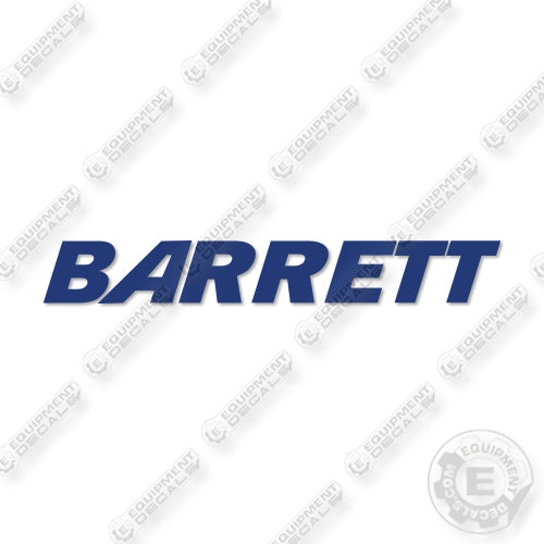 Fits Barrett Pallet Jack Logo Decal Kit Logo