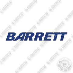 Fits Barrett Pallet Jack Logo Decal Kit Logo