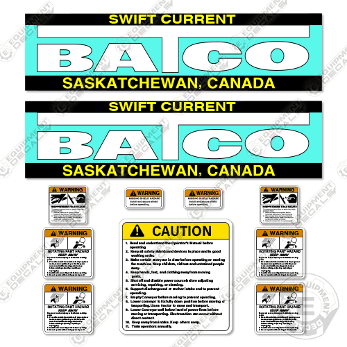 Fits Batco PS2500 Pitstop Decal Kit Conveyor