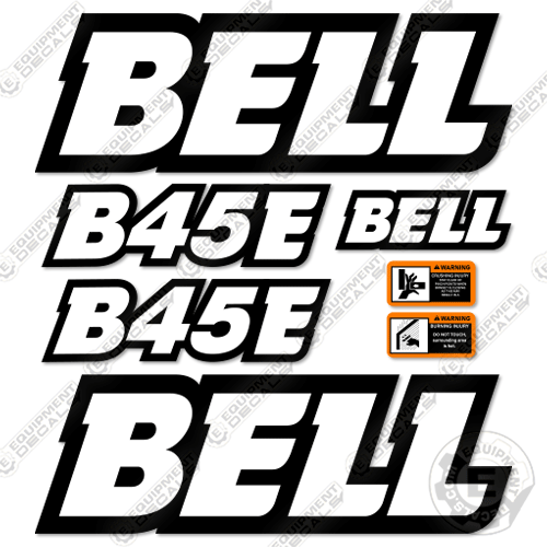 Fits Bell B45E Decal Kit Articulated Dump Truck
