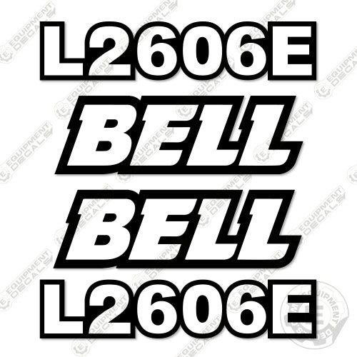Bell Decals Fits Bell L2606E Decal Kit Wheel Loader – Equipment Decals