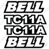 Image of Fits Bell TC11A Decal Kit Wheel Loader