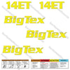 Image of Fits BigTex 14ET Trailer Decal Kit