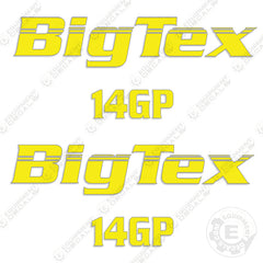 Fits Big Tex 14GP Trailer Decal Kit