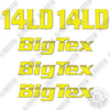 Image of Fits BigTex 14LD Decal Kit Trailer