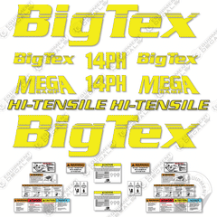 Fits Big Tex 14PH Decal Kit Trailer