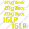 Image of Fits BigTex 16LP  Decal Kit Trailer