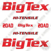 Image of BigTex 20AD Decal Kit Trailer -Custom Red- Aftermarket Kit