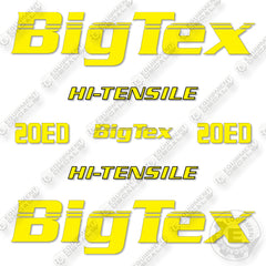 BigTex 20ED Decal Kit Trailer- Aftermarket Kit