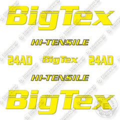 BigTex 24AD Decal Kit Trailer- Aftermarket Kit
