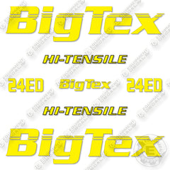 BigTex 24ED Decal Kit Trailer- Aftermarket Kit