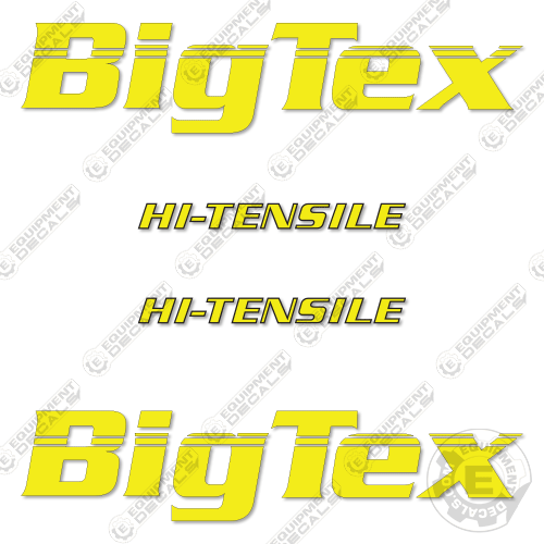 Big Tex Logo Decal Kit – Equipment Decals