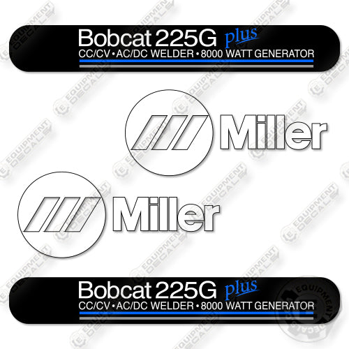 Fits Bobcat Miller Bobcat 225G Plus Decal Kit Generator