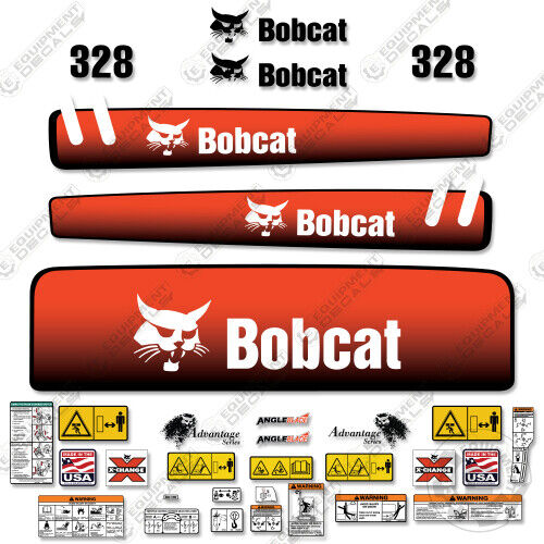 Fits Bobcat 328 Mini Excavator Decal Replacement Kit