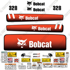 Fits Bobcat 328 Mini Excavator Decal Replacement Kit