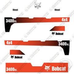 Fits Bobcat 3400XL 4x4 Utility Vehicle Replacement Decals 2015+
