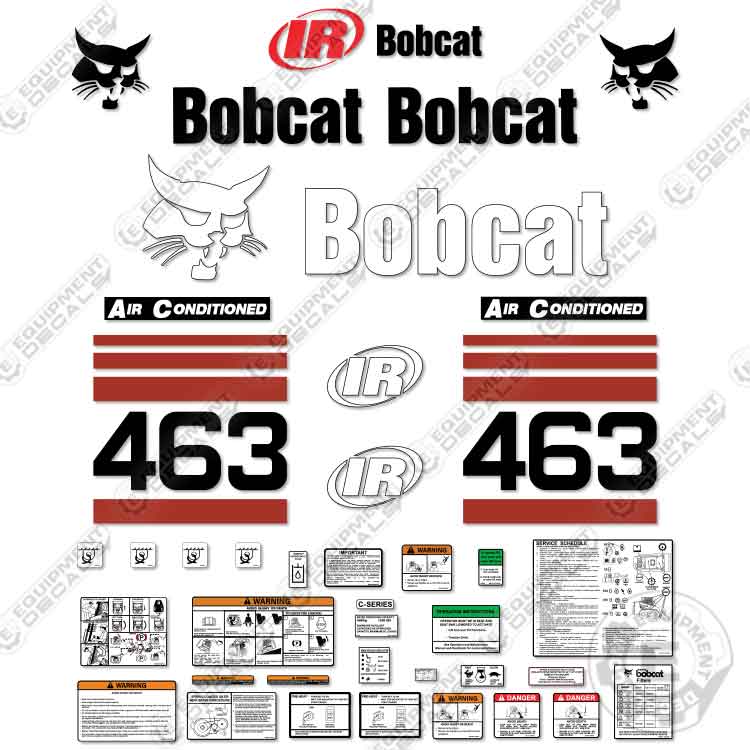 Fits Bobcat 463 Decal Kit Skid Steer