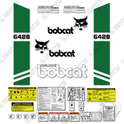 Fits Bobcat 642B Skid Steer Decal Kit