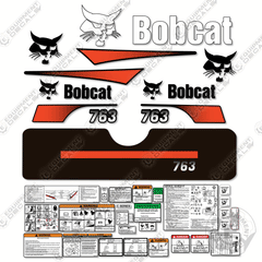 Fits Bobcat 763 Skid Steer Decal Kit - Custom M2 Style!