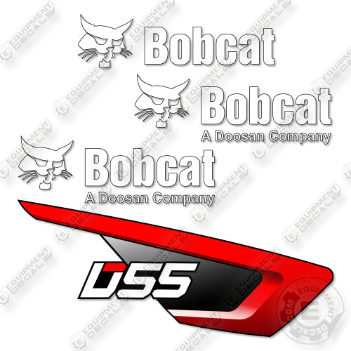 Fits Bobcat D55 Decal Kit Mini Excavator