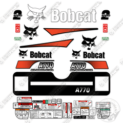Fits Bobcat A-770 Decal Kit M-2