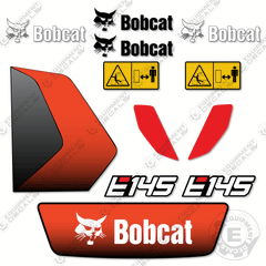 Fits Bobcat E145 Decal Kit Mini Excavator