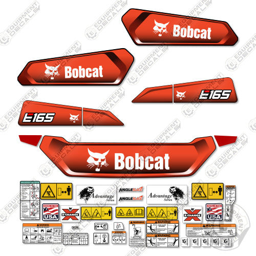 Fits Bobcat E165 Decal Kit Excavator