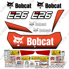 Fits Bobcat E26 Decal Kit Mini Excavator - 2020