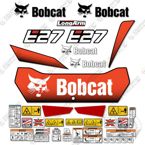 Fits Bobcat E27 Decal Kit Mini Excavator - 2020
