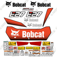 Fits Bobcat E27 Decal Kit Mini Excavator - 2020