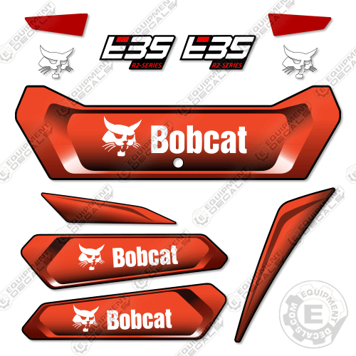 Fits Bobcat E35 Decal Kit Mini Excavator (R2 Series)