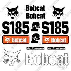Fits Bobcat S185 Decal Kit Skid Steer