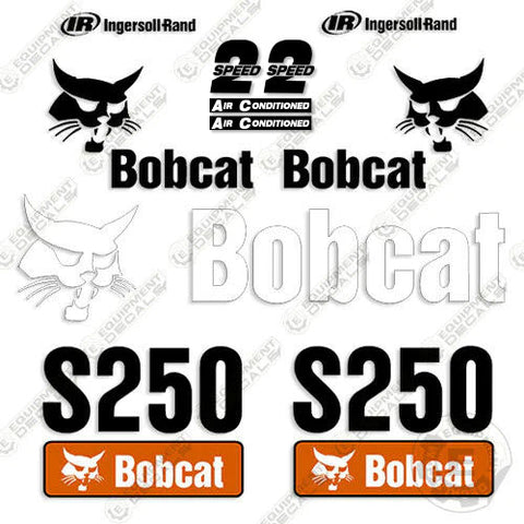 Fits Bobcat S250 Skid Steer Decal Kit