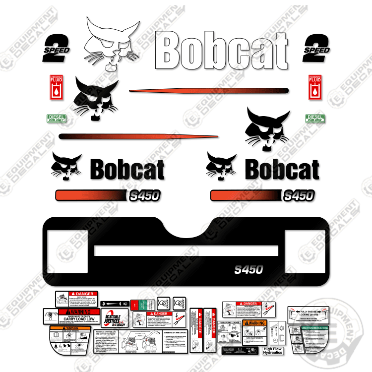 Fits Bobcat S-450 Decal Kit Skid Steer M-1