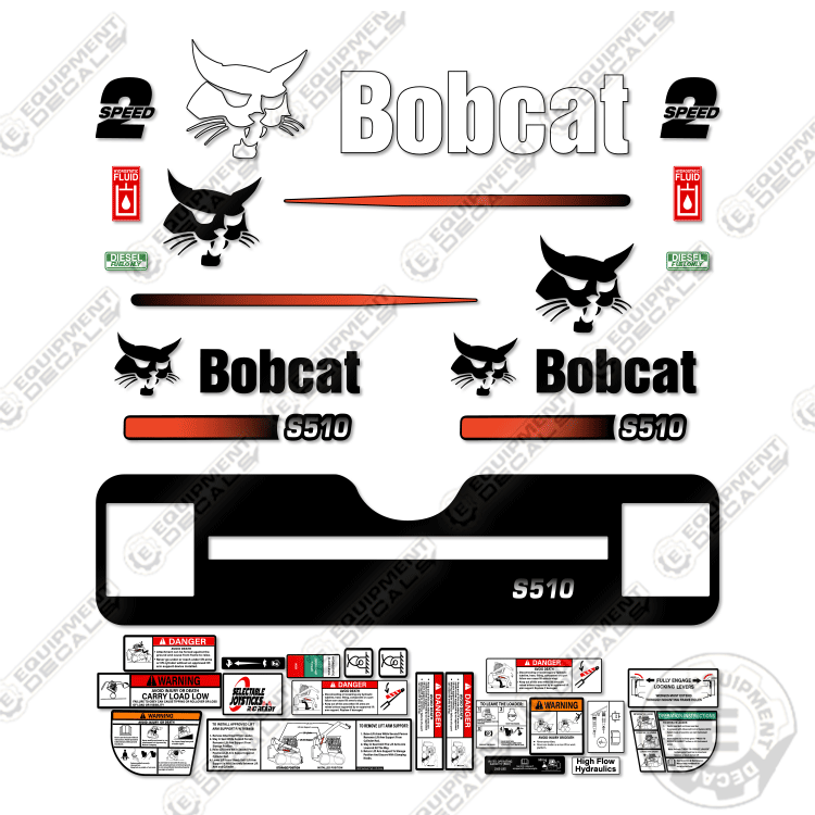 thumbnail image 2 of Bobcat S530 Decal Kit M-1 – Aftermarket Graphics For Skid Steer & Compact Track Loader 2 of 5