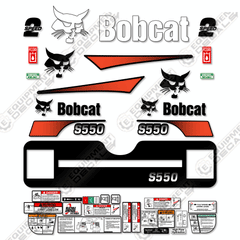 Fits Bobcat S-550 Decal Kit Skid Steer M-2