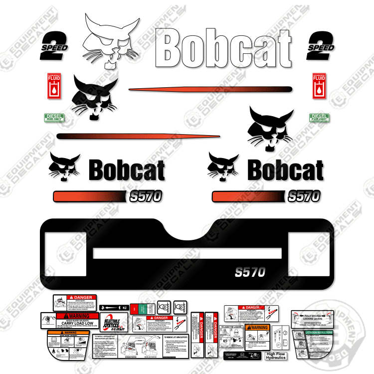 Fits Bobcat S-570 Decal Kit Skid Steer  M-1